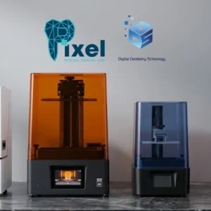 Dr. Haitham Sharshar DDS dental 3D printing course setup with Phrozen, Anycubic and Inox resin printers